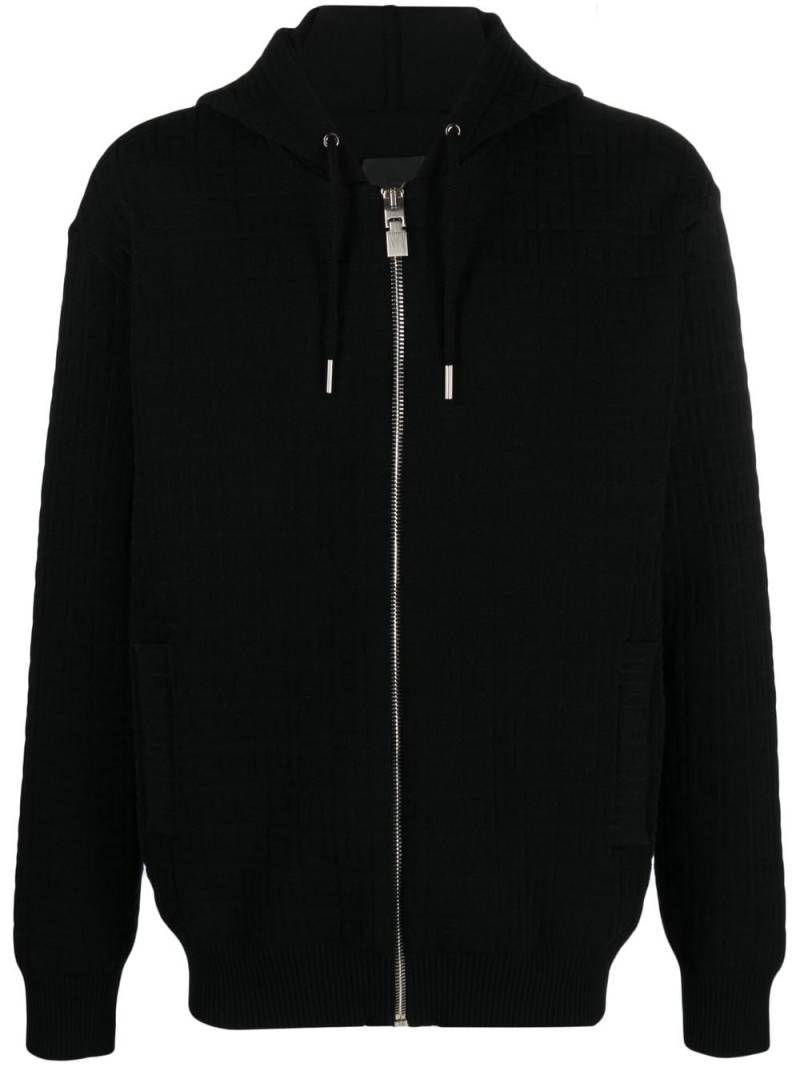 Givenchy GG-logo zip-up hoodie - Black von Givenchy