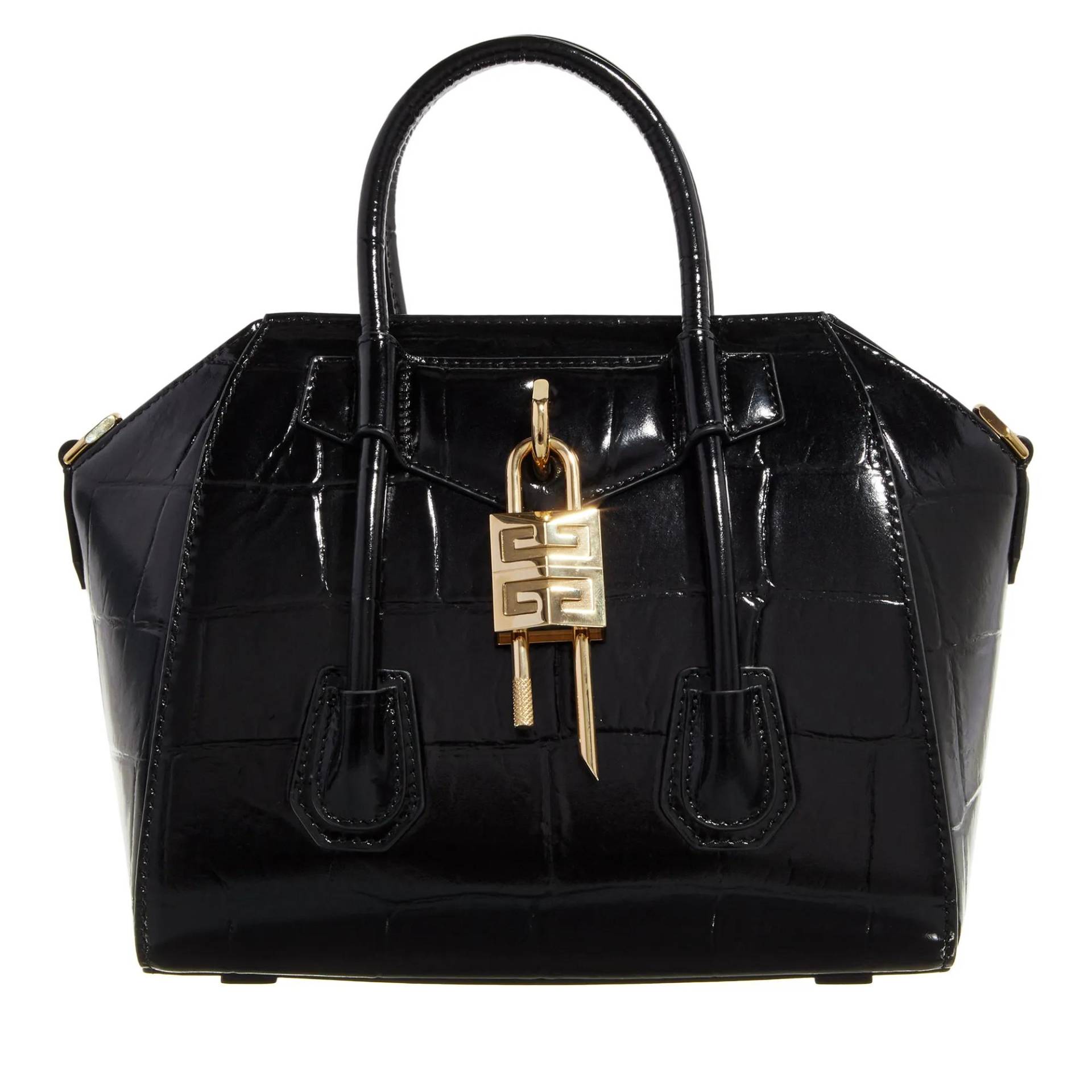 Givenchy Handtasche - Mini Antigona Lock Handbag - Gr. unisize - in Schwarz - für Damen von Givenchy