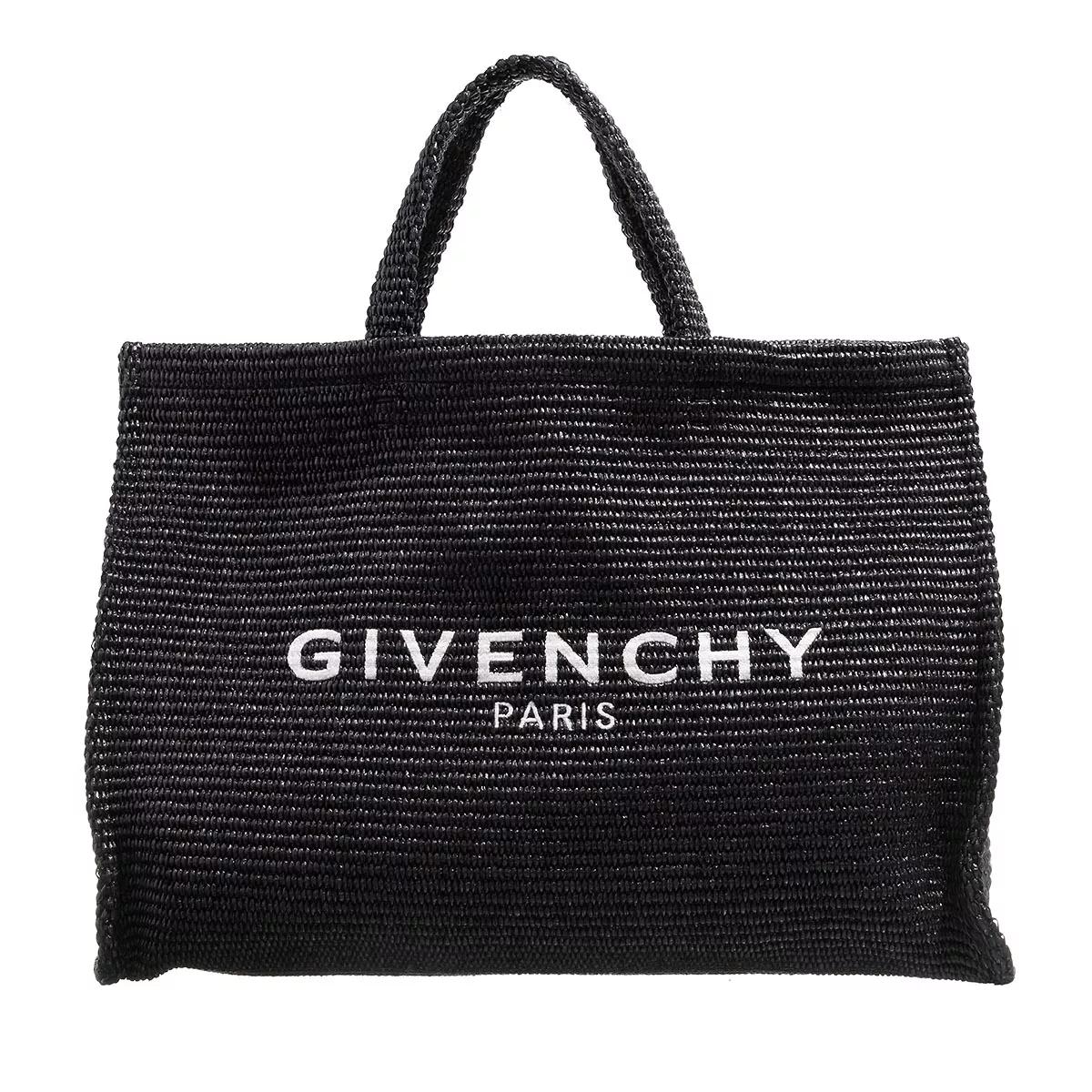 Givenchy Henkeltasche - Large G Tote Shopping Raffia - Gr. unisize - in Schwarz - für Damen von Givenchy