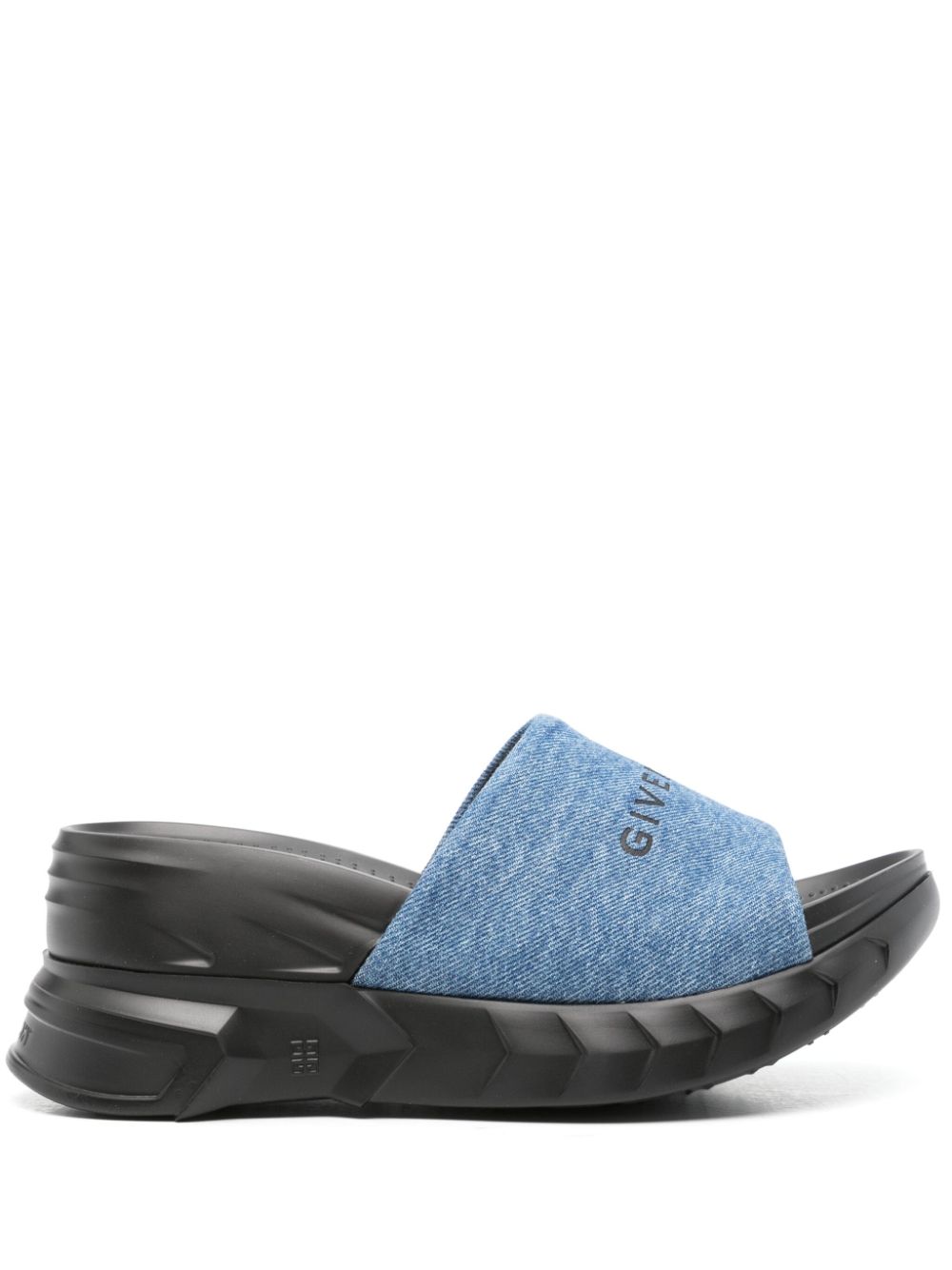 Givenchy Marshmallow denim platform sandals - Blue von Givenchy