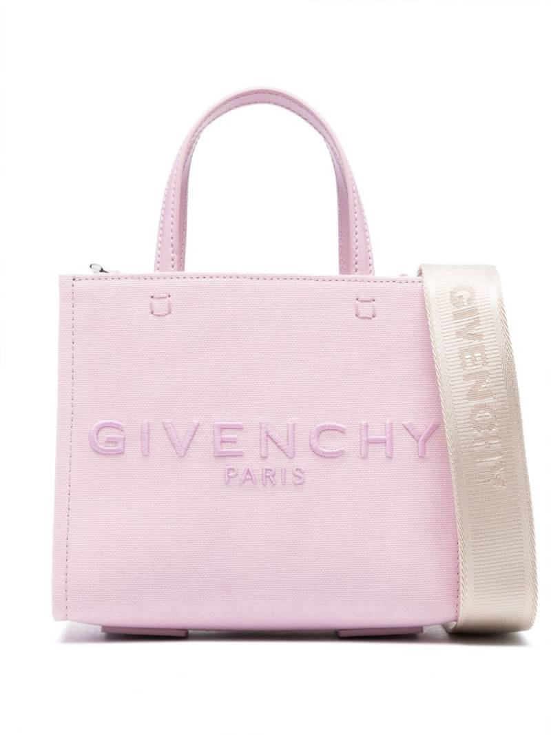 Givenchy Mini G embroidered-logo tote bag - Pink von Givenchy