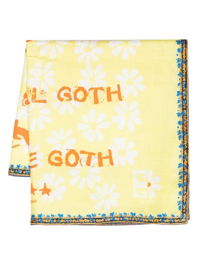 Givenchy Original Future floral-print scarf - Yellow von Givenchy