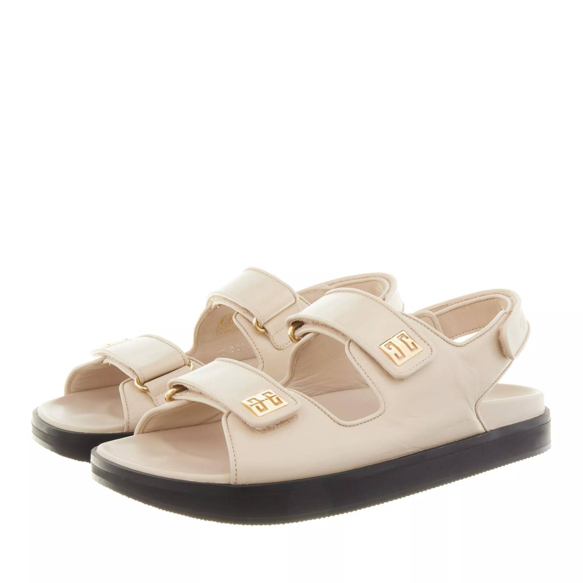 Givenchy Sandalen - 4G Strap Flat Sandals - Gr. 36 (EU) - in Beige - für Damen von Givenchy