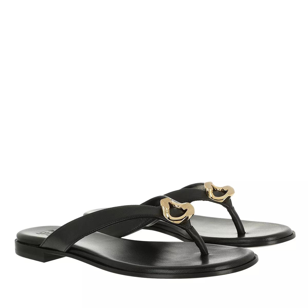 Givenchy Sandalen - G Chain Bucklet Flat Sandals - Gr. 37 (EU) - in Schwarz - für Damen von Givenchy