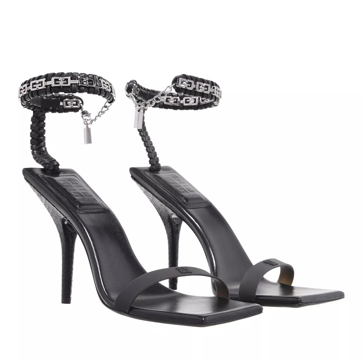 Givenchy Sandalen - G Woven Braided Chain Heel Sandal - Gr. 37 (EU) - in Schwarz - für Damen von Givenchy