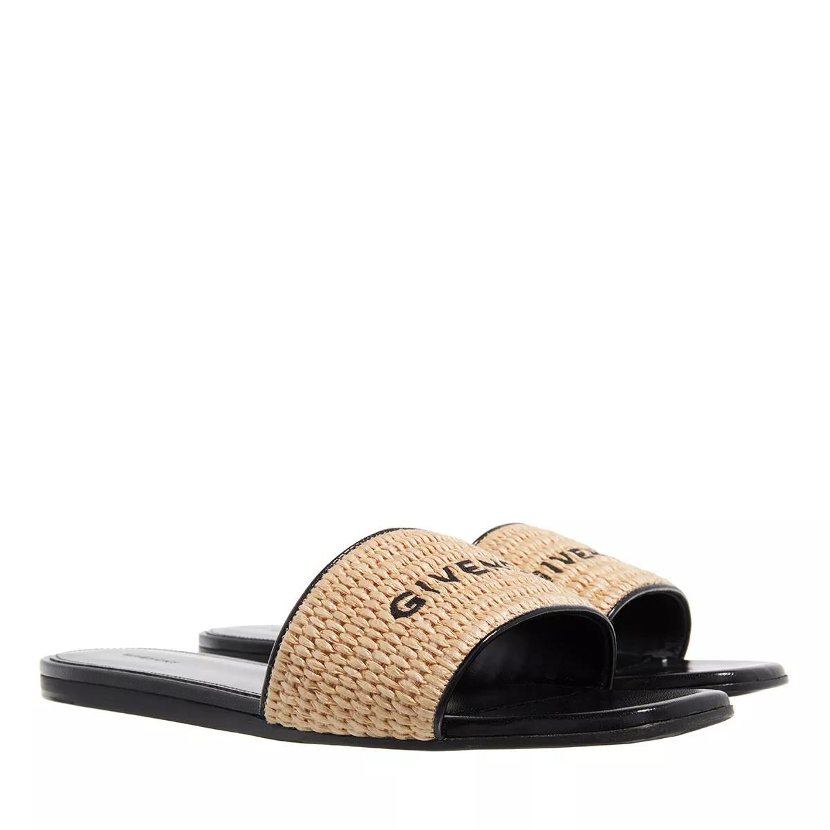 Givenchy Sandalen - Sandals Slide 4G In Refia - Gr. 40 (EU) - in Beige - für Damen von Givenchy