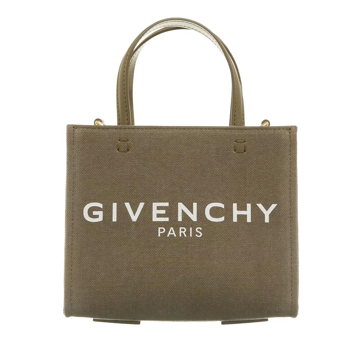 Givenchy Schultertasche - Mini G Tote Shopping Bag In Canvas - Gr. unisize - in Grün - für Damen von Givenchy