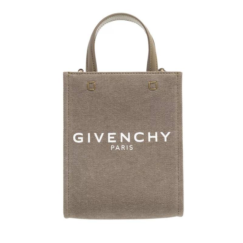 Givenchy Schultertasche - Mini G Tote Vertical Shopping Bag In Canvas - Gr. unisize - in Grün - für Damen von Givenchy