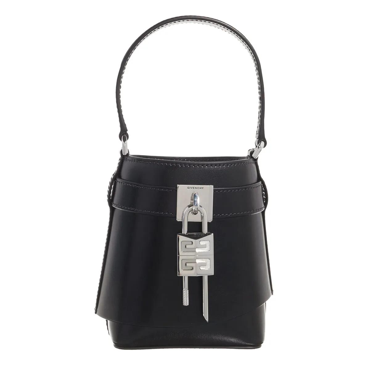 Givenchy Schultertasche - Shark Lock Micro Bucket Bag - Gr. unisize - in Schwarz - für Damen von Givenchy