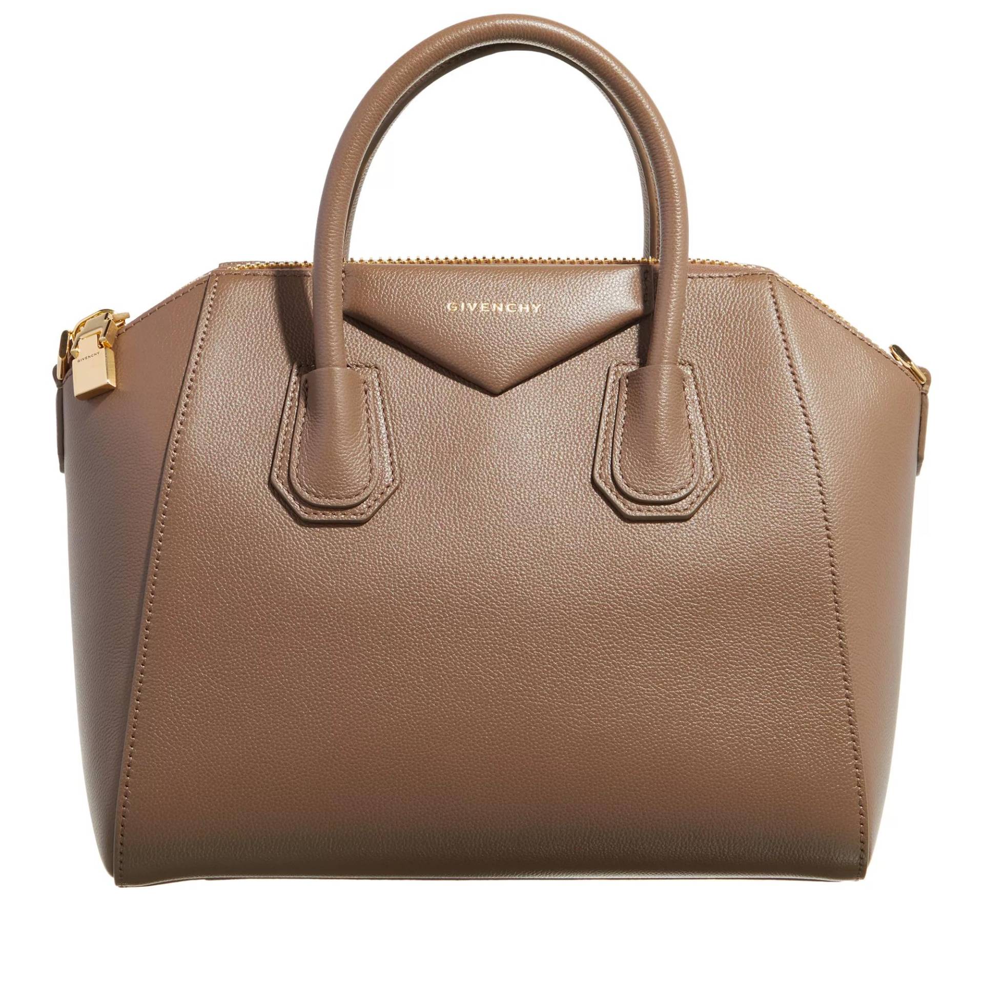 Givenchy Schultertasche - Small Antigona Bag In Grained Leather - Gr. unisize - in Taupe - für Damen von Givenchy