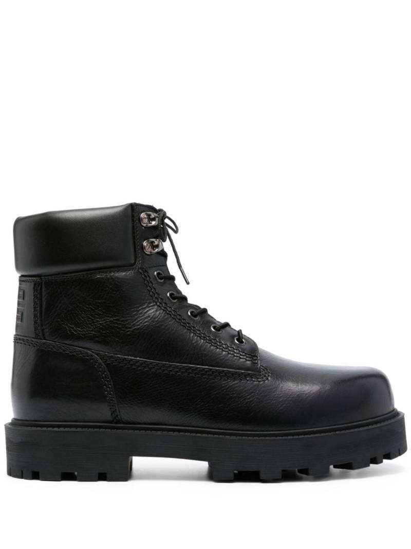 Givenchy Show 4G-motif ankle leather boots - Black von Givenchy