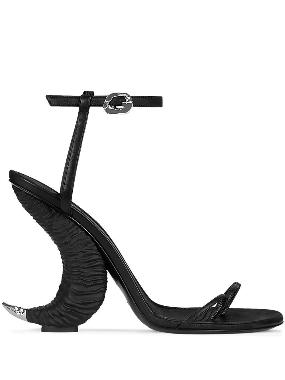 Givenchy Triple Toes 105mm Horn sandals - Black von Givenchy