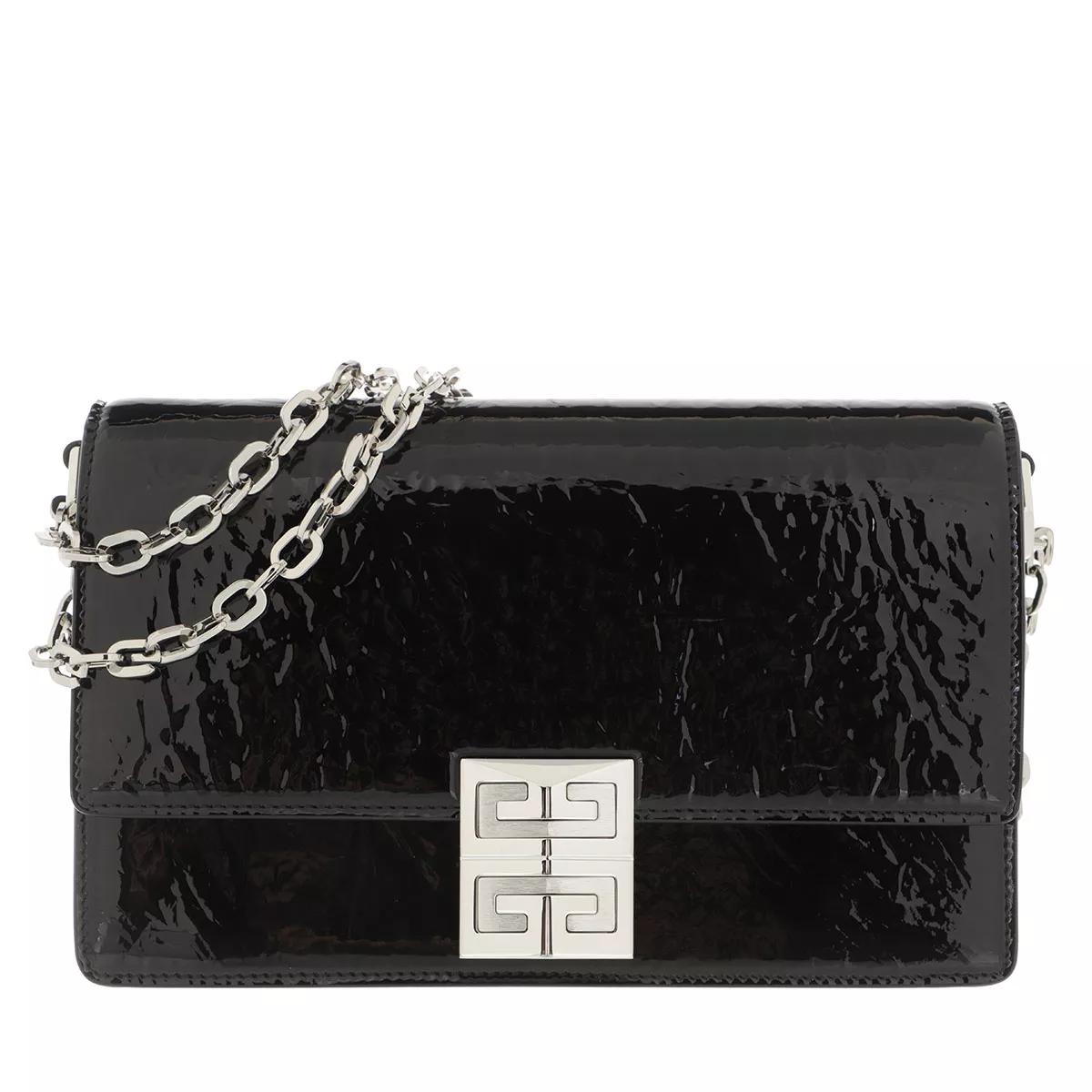 Givenchy Umhängetasche - Small 4G Chain Bag Shinny Textured Leather - Gr. unisize - in Schwarz - für Damen von Givenchy