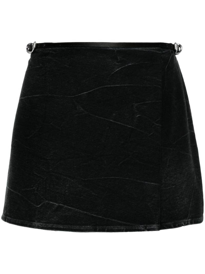 Givenchy Voyou denim mini skirt - Black von Givenchy