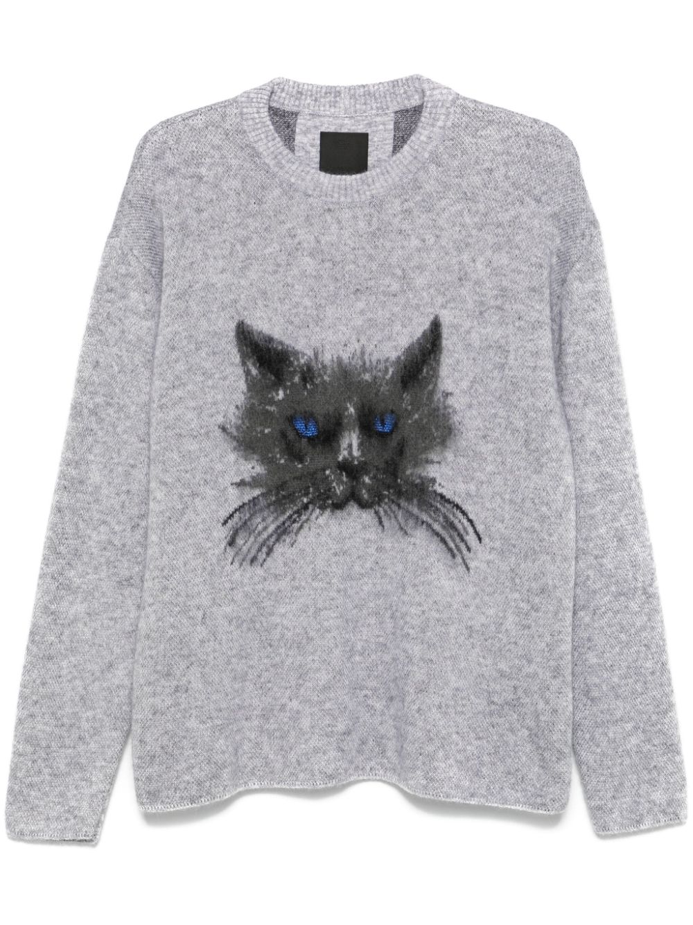 Givenchy cat jacquard-motif sweater - Grey von Givenchy