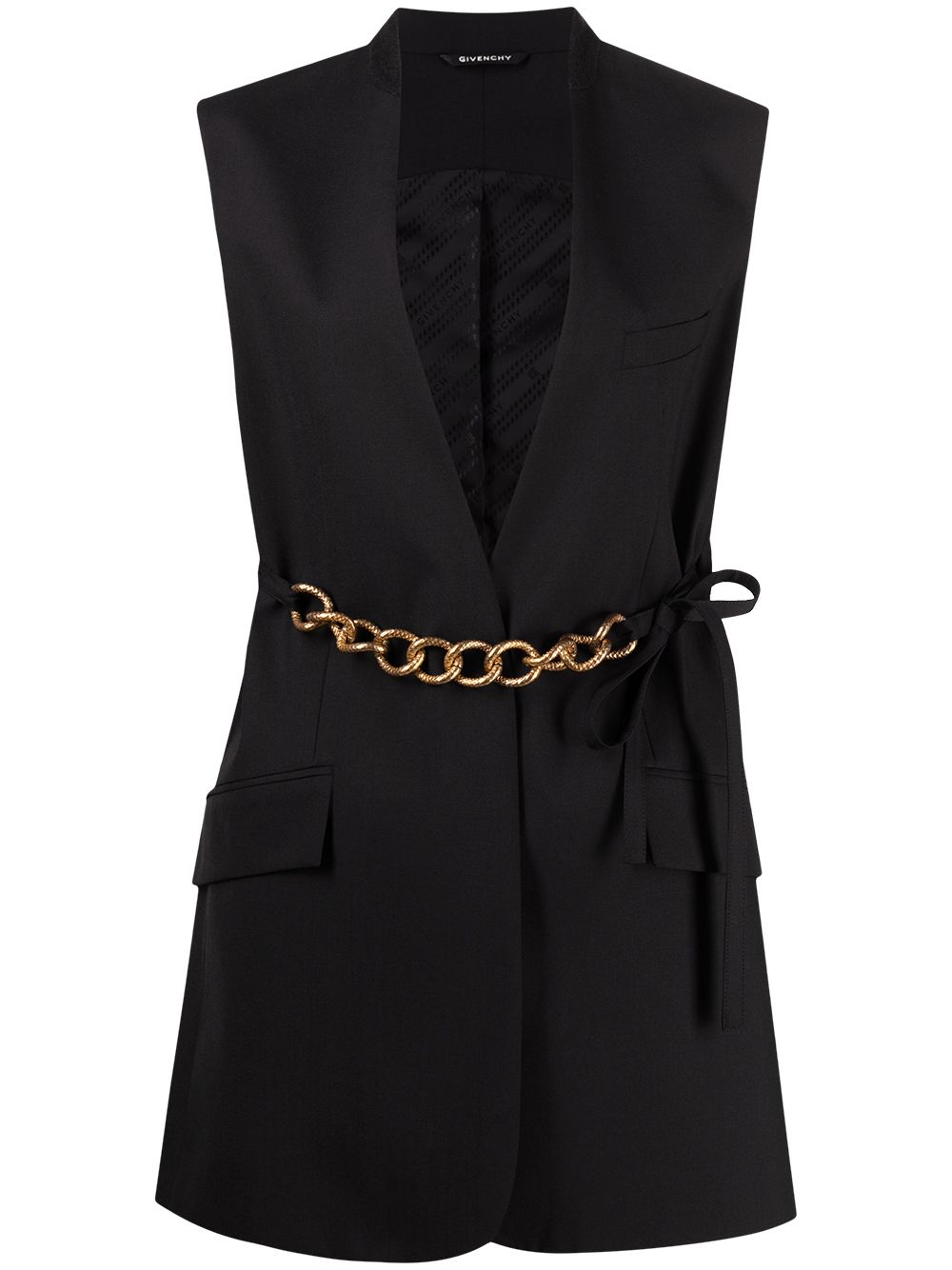 Givenchy chain-link belt vest jacket - Black von Givenchy
