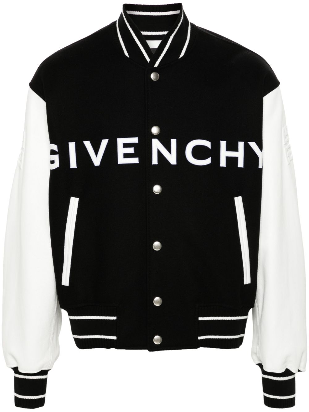 Givenchy logo-emboosed bomber jacket - Black von Givenchy