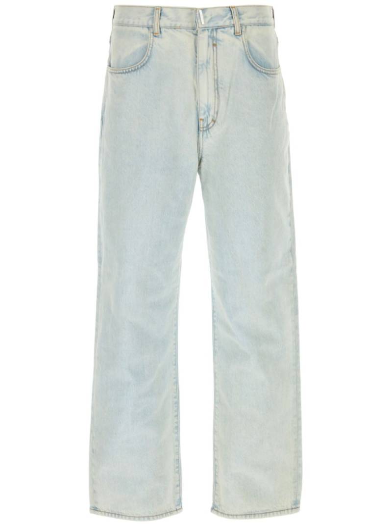 Givenchy cotton straight-leg jeans - Blue von Givenchy