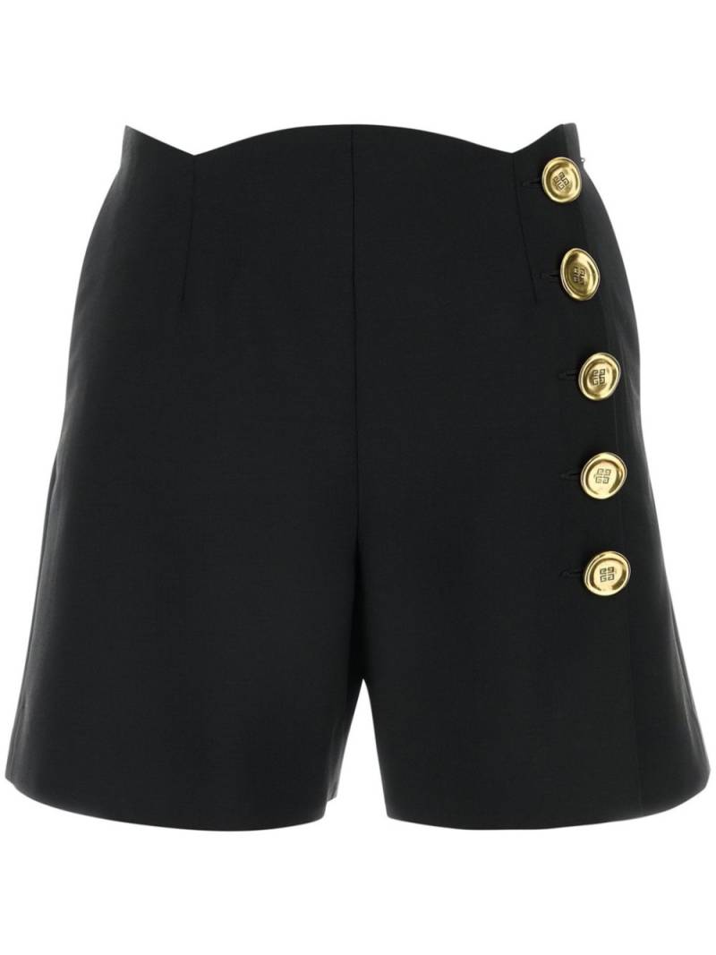 Givenchy decorative-button shorts - Black von Givenchy