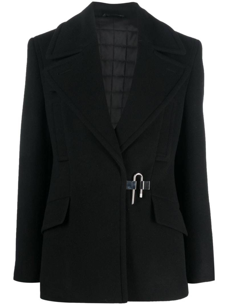 Givenchy double-breasted wool blazer - Black von Givenchy