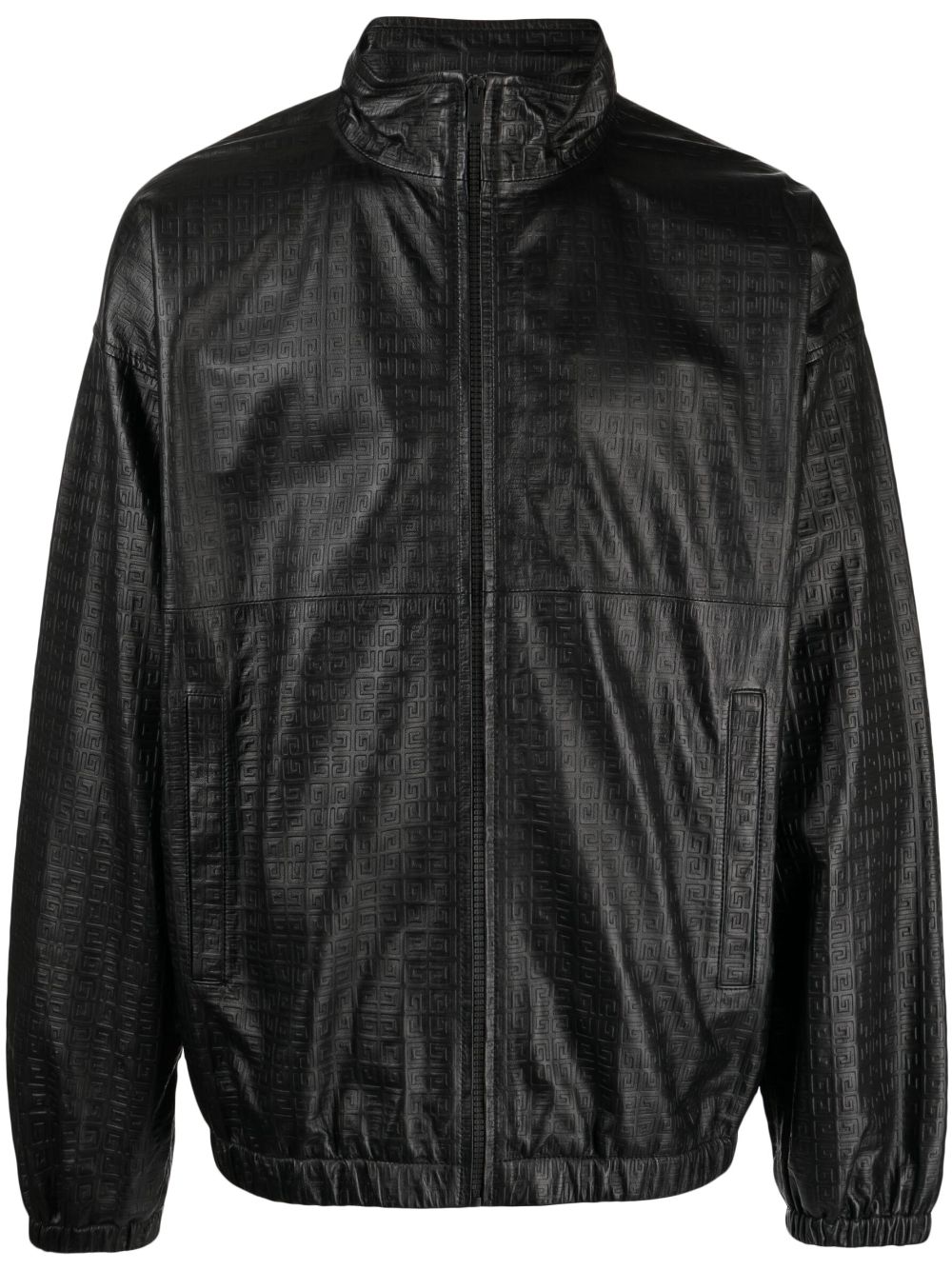 Givenchy embossed-4G leather jacket - Black von Givenchy