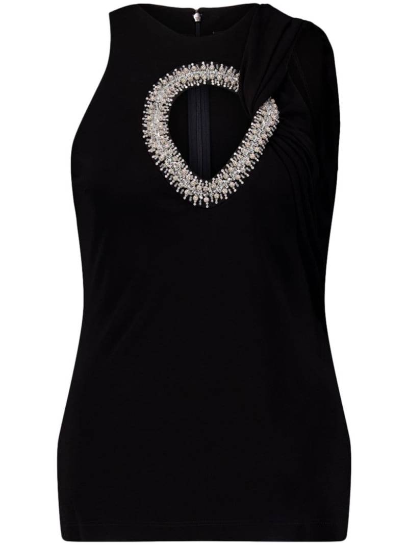 Givenchy embroidered halterneck top - Black von Givenchy