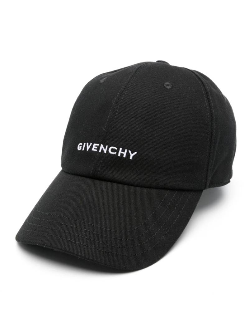 Givenchy logo-embroidered cap - Black von Givenchy