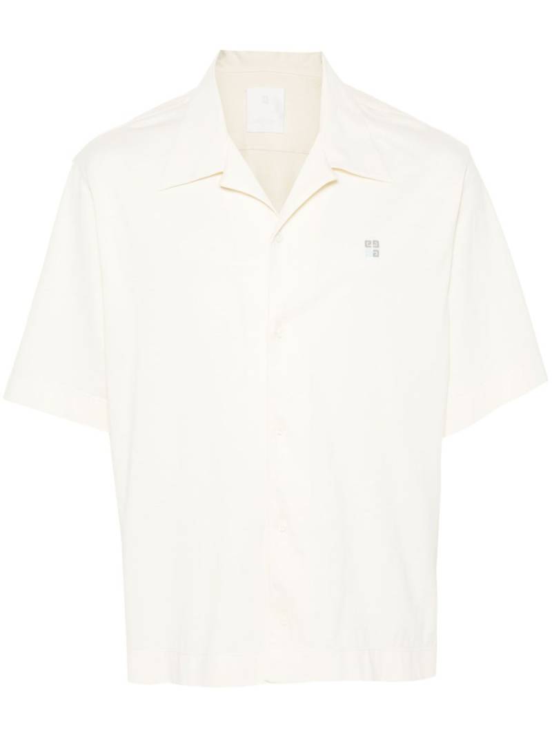 Givenchy embroidered-logo cotton shirt - Neutrals von Givenchy