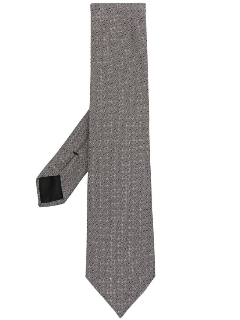 Givenchy embroidered silk tie - Grey von Givenchy