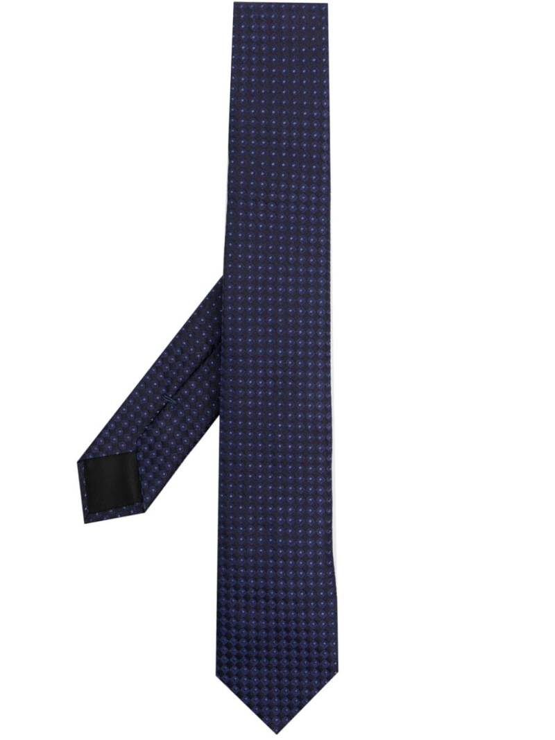 Givenchy geometric-pattern silk tie - Blue von Givenchy
