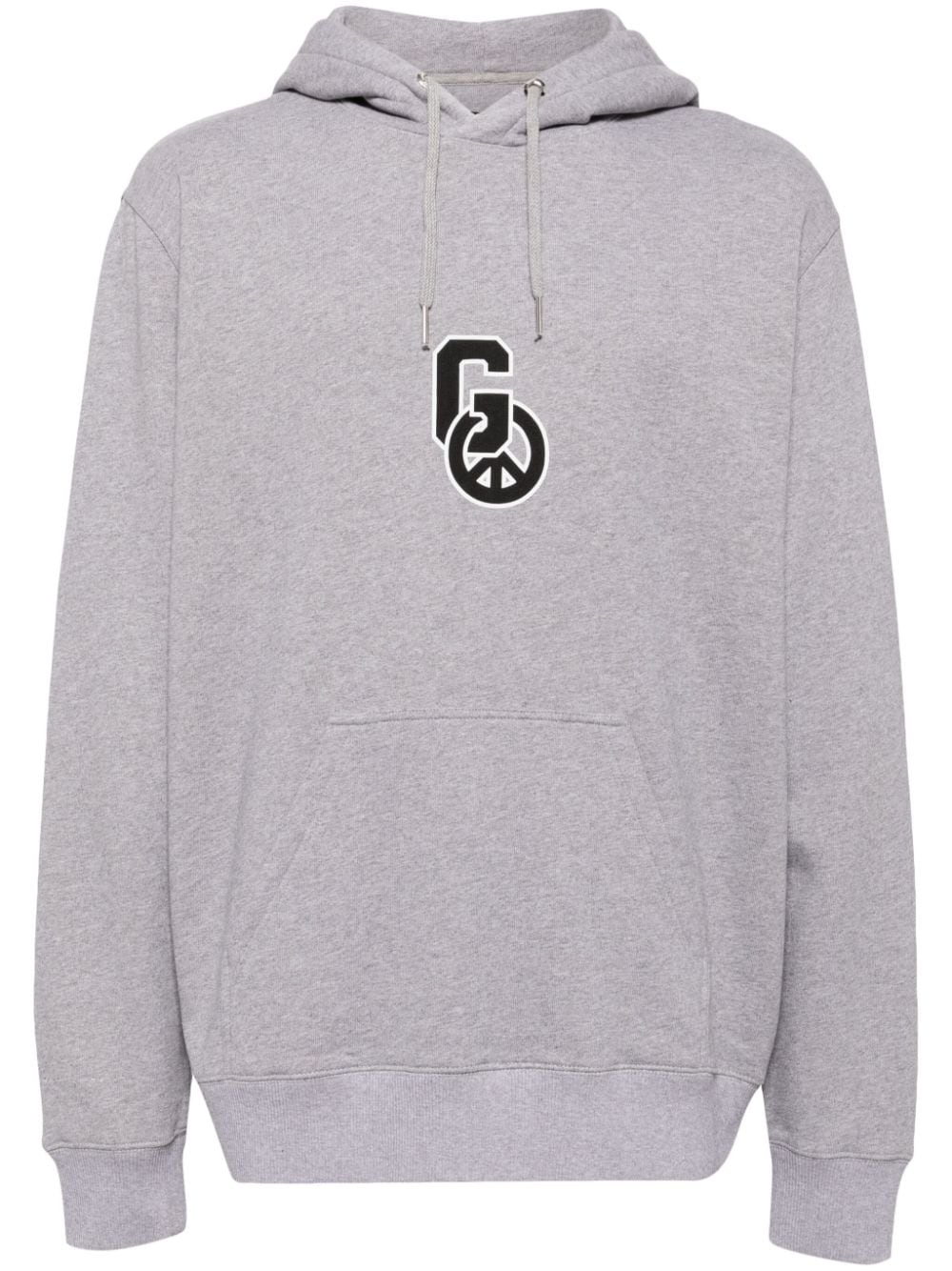 Givenchy graphic-print cotton hoodie - Grey von Givenchy