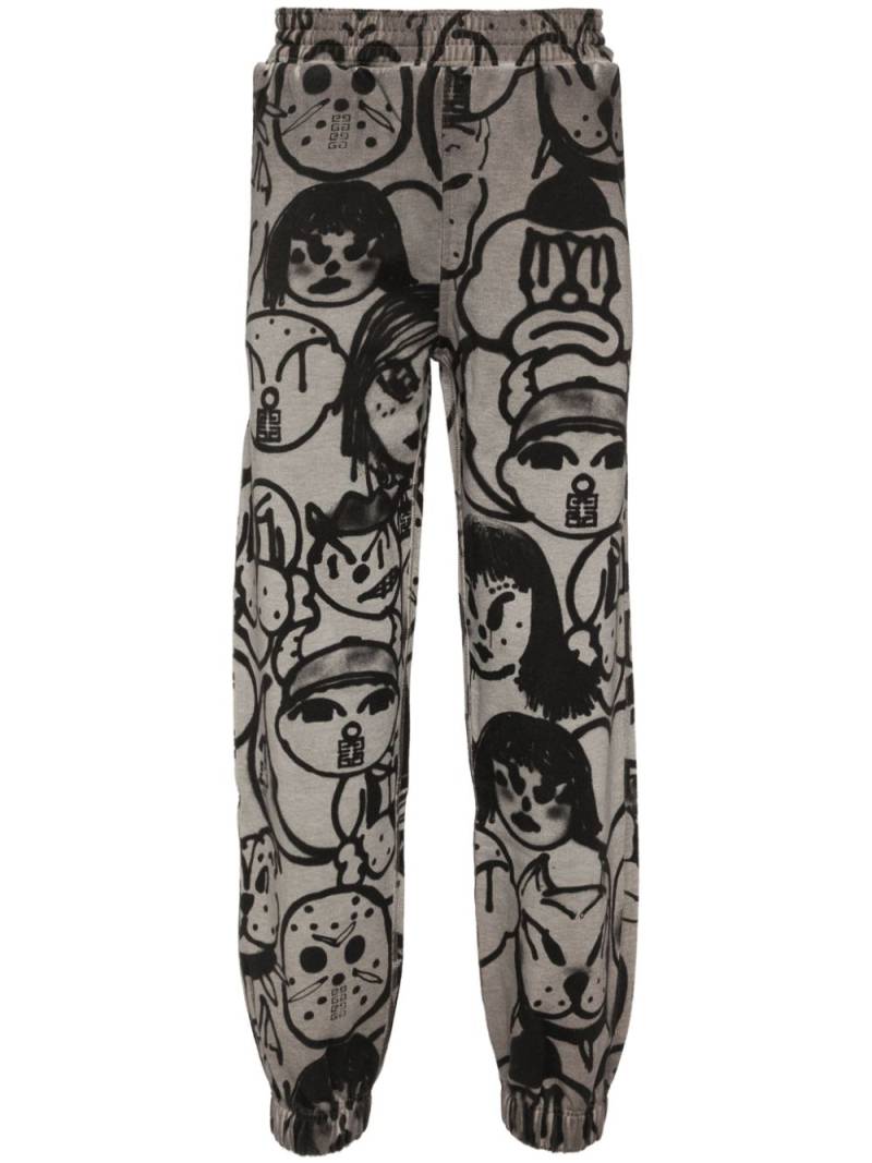 Givenchy graphic-print track pants - Grey von Givenchy