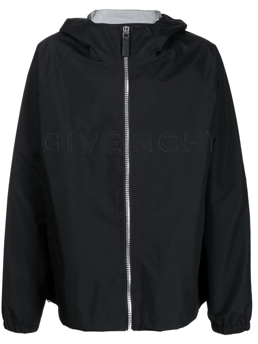 Givenchy hooded logo-print jacket - Black von Givenchy