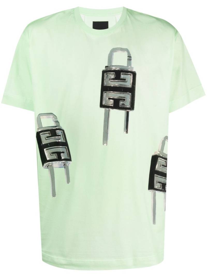 Givenchy illustration-print cotton T-shirt - Green von Givenchy