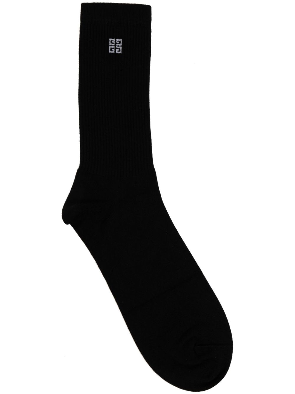 Givenchy intarsia-knit logo socks - Black von Givenchy