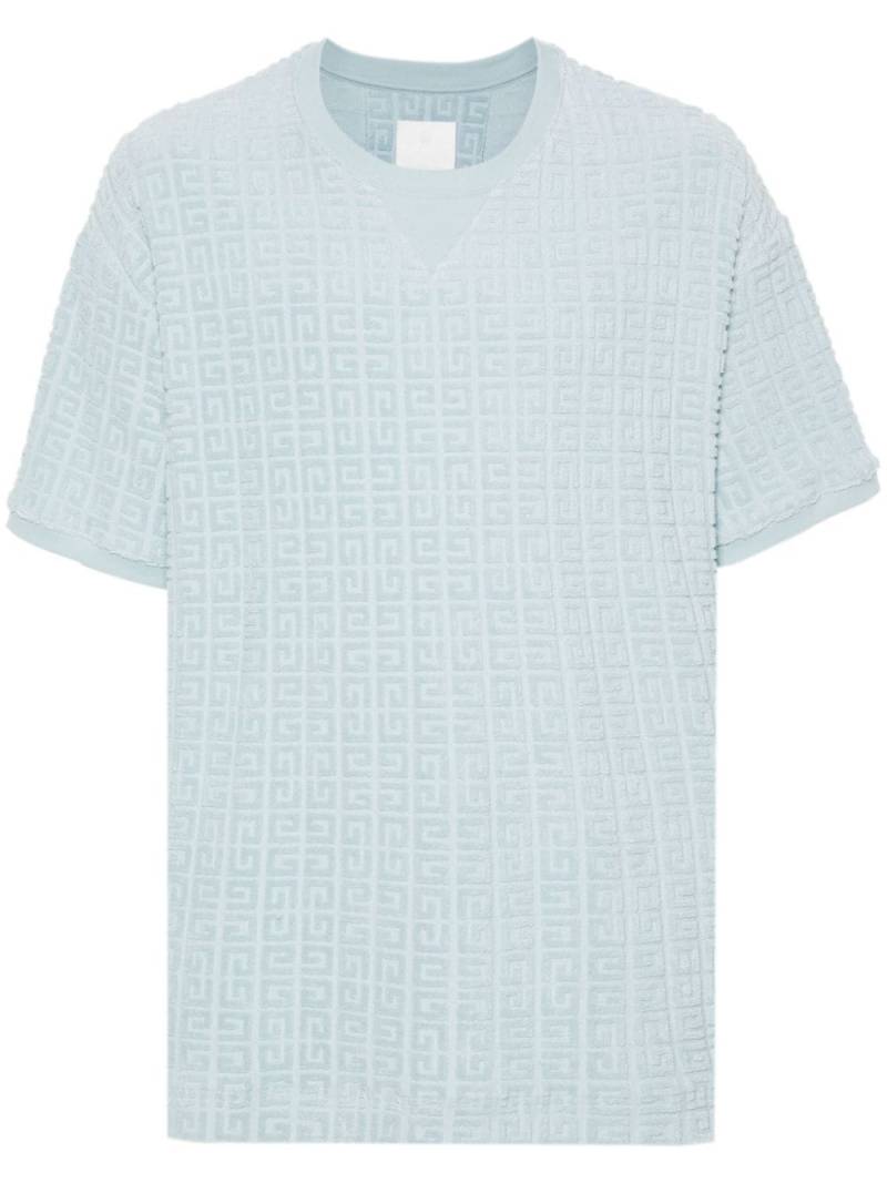 Givenchy jacquard-pattern towelling-finish T-shirt - Blue von Givenchy