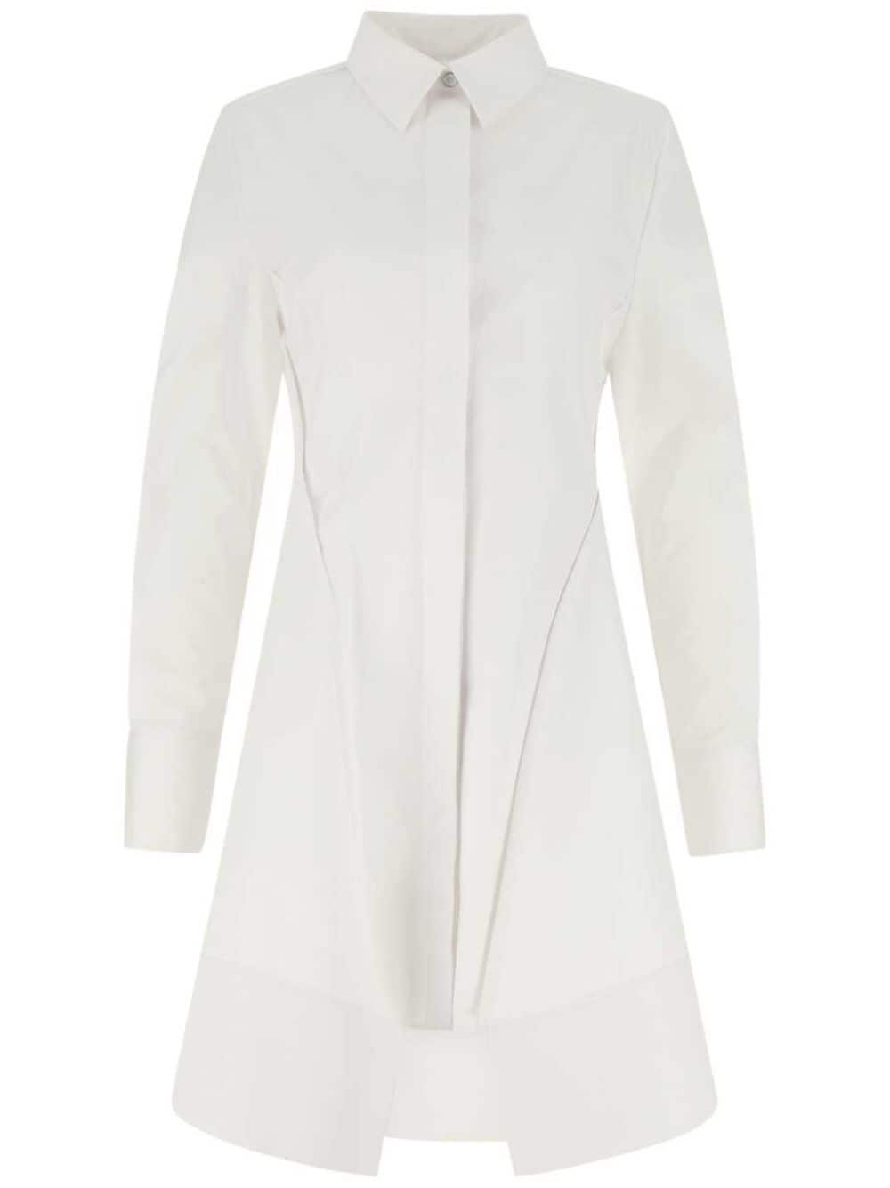 Givenchy lace detail shirt dress - White von Givenchy