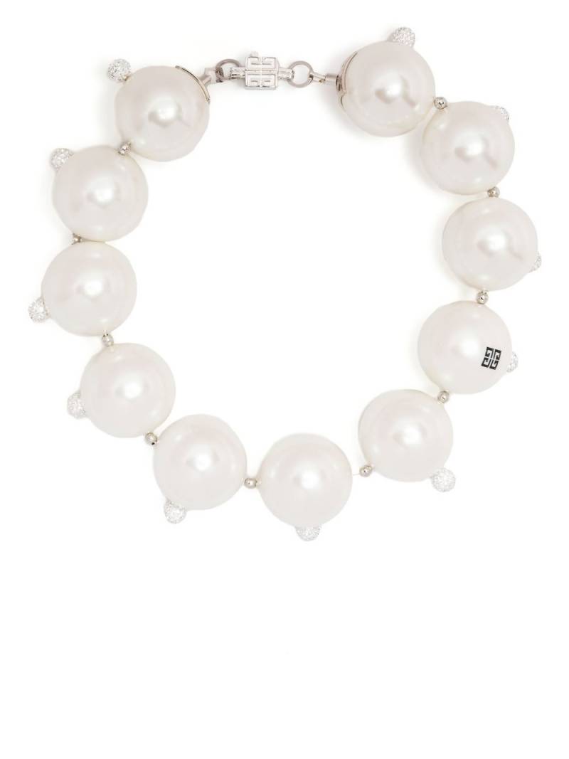 Givenchy large pearl choker - White von Givenchy