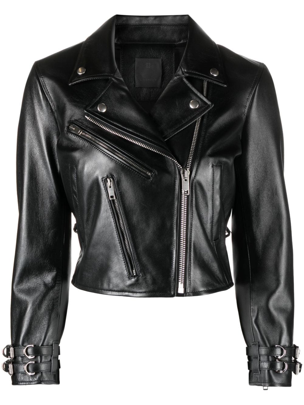 Givenchy leather cropped jacket - Black von Givenchy