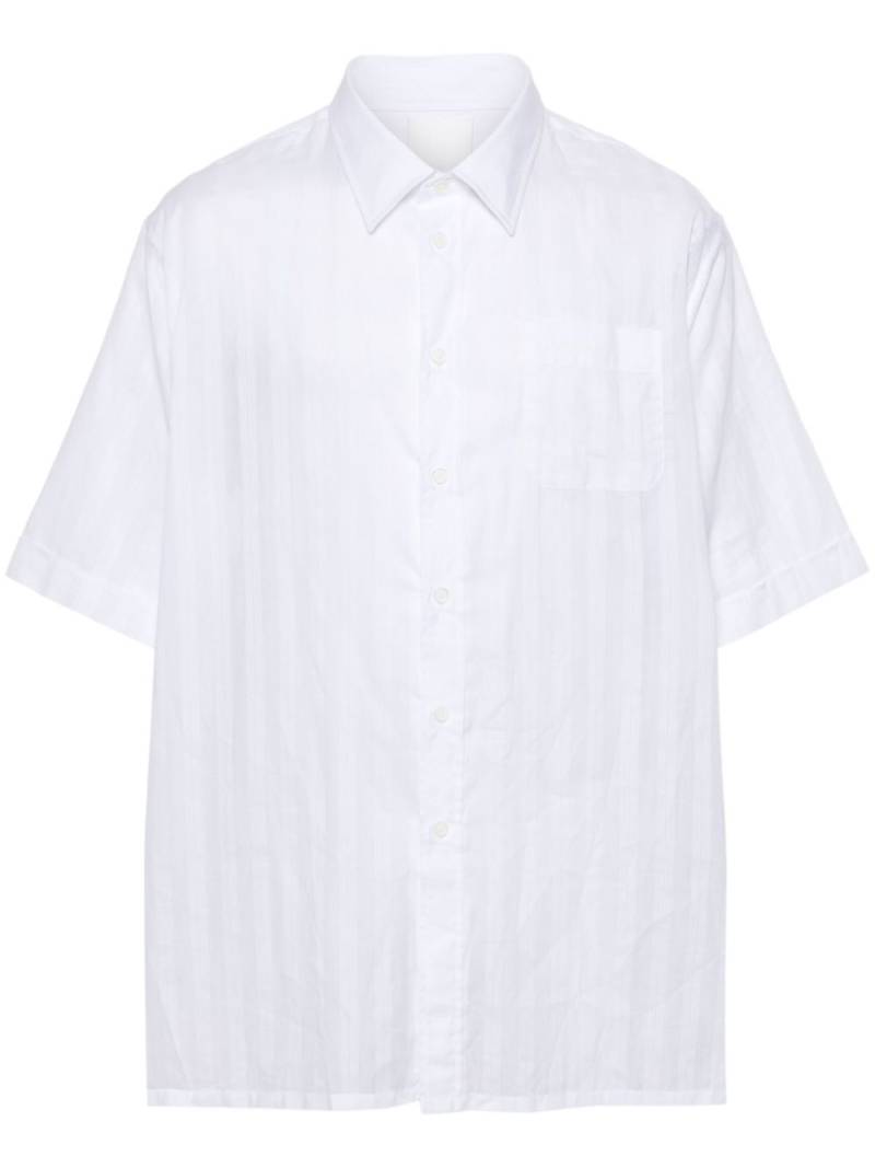 Givenchy logo-embroidered cotton shirt - White von Givenchy