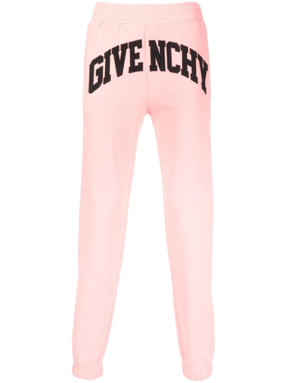 Givenchy logo-embroidered cotton track pants - Pink