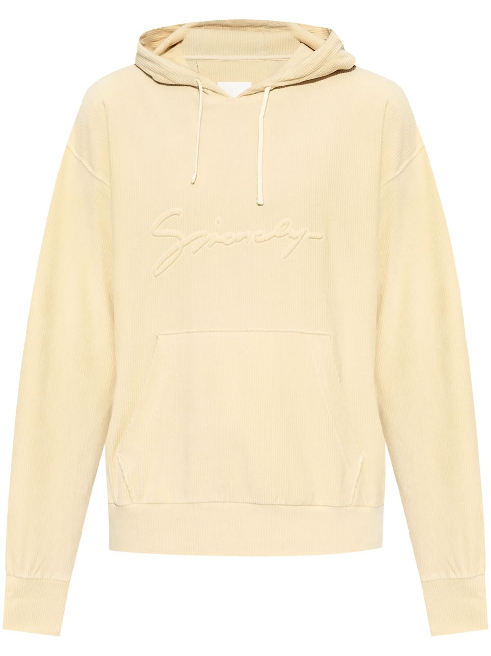 Givenchy logo-embroidered hoodie - Neutrals von Givenchy