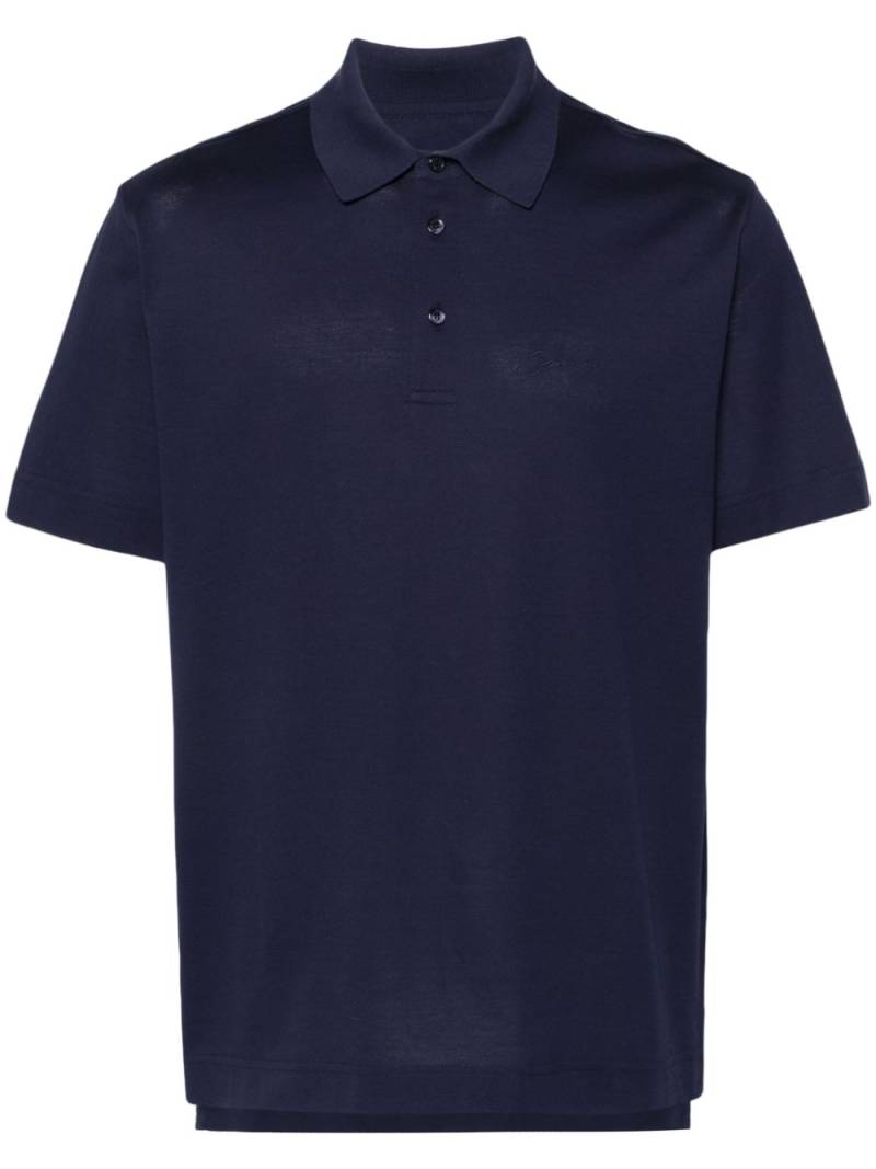 Givenchy logo-embroidered polo shirt - Blue von Givenchy