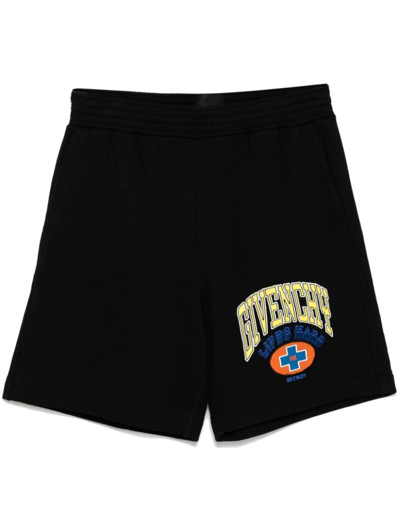 Givenchy logo-embroidered shorts - Black von Givenchy