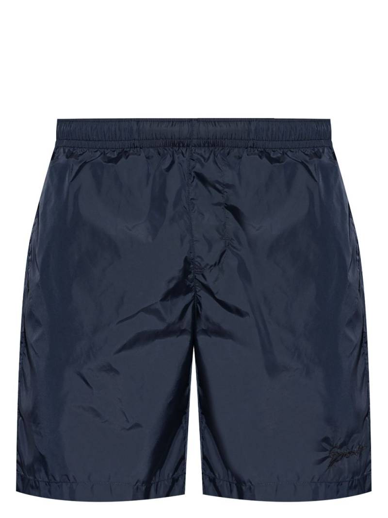 Givenchy logo-embroidered shorts - Blue von Givenchy