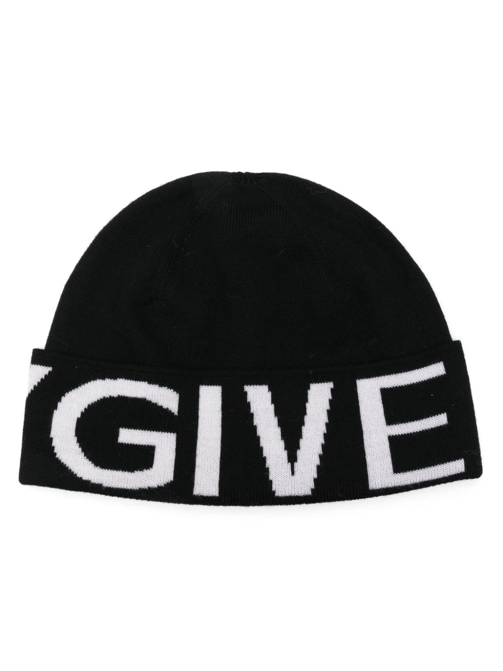 Givenchy logo-jacquard beanie - Black von Givenchy