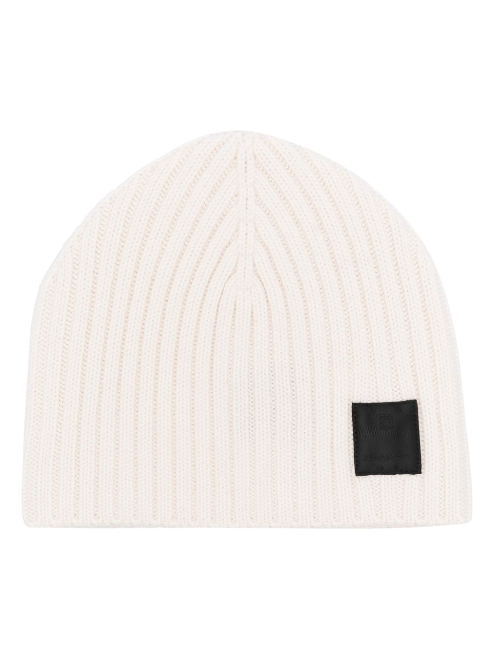 Givenchy logo-patch beanie - Neutrals von Givenchy