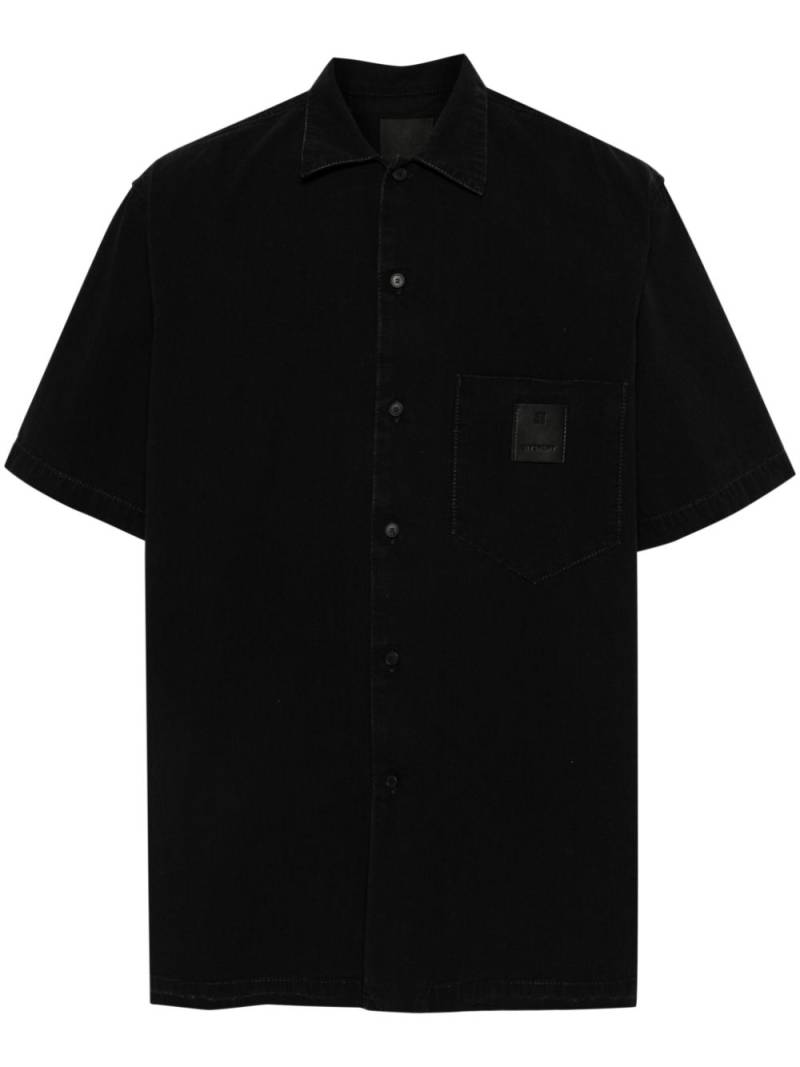 Givenchy logo-patch shirt - Black von Givenchy