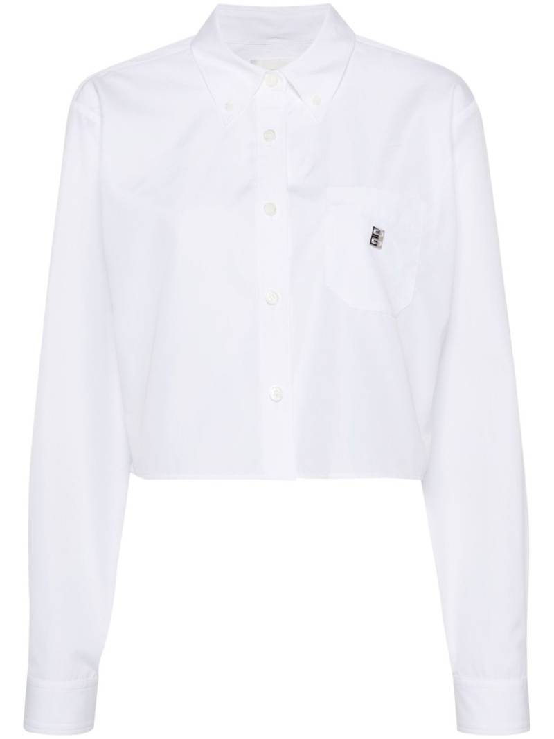 Givenchy logo-plaque shirt - White von Givenchy