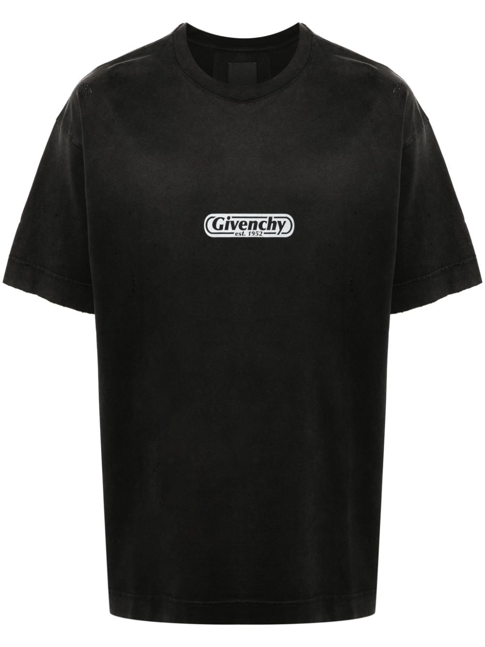Givenchy logo-print cotton T-Shirt - Black von Givenchy